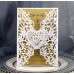 Holiday Greeting Card Wedding Supplies Heart-shaped Invitation Card Laser Invitation